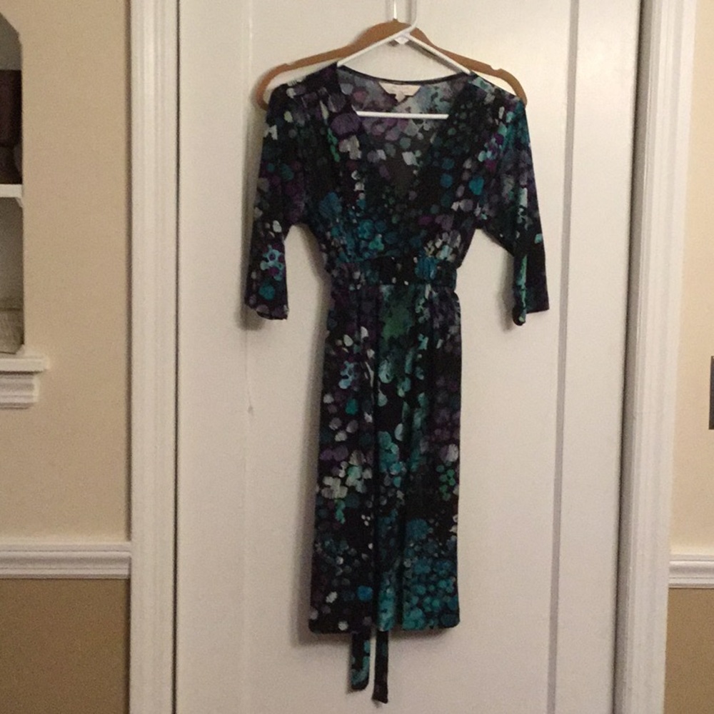 Empire Waist Maternity Dress 3/4 Sleeve